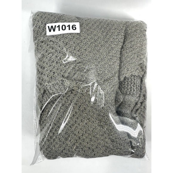 Simply Noelle Cable Knit Poncho Womens Sz 8/10 Beige Tan Pullover W1016 - Picture 8 of 8